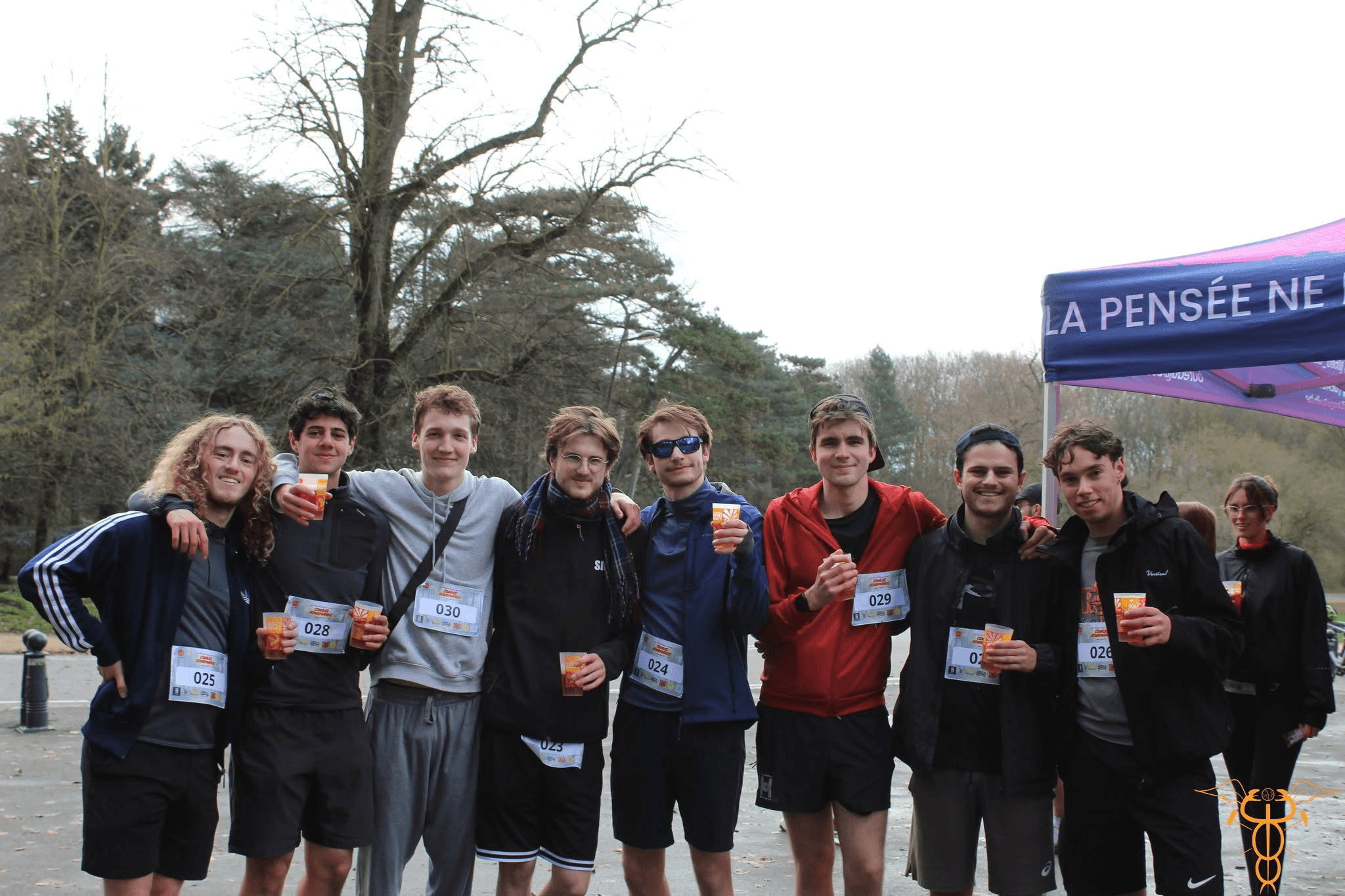 coureurs avec leurs dossards à la Course gourmande